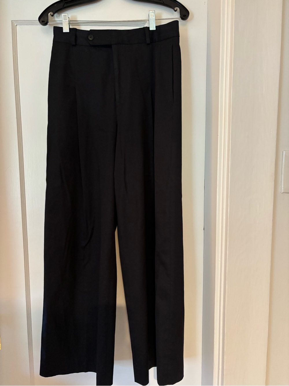 Buck Mason Black Wide-Leg Trousers
